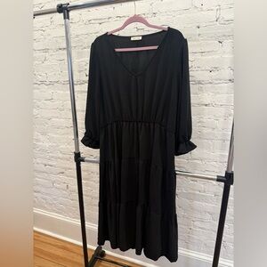 Beeson River Black Long Sleeve Dress